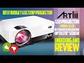 Artlii Mini Portable HD 720p Projector Review [AFFORDABLE LESS THEN $200!!]
