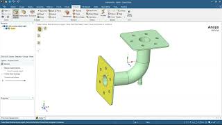 Extracting fluid domain from a solid model of mixing elbow on ANSYS SpaceClaim