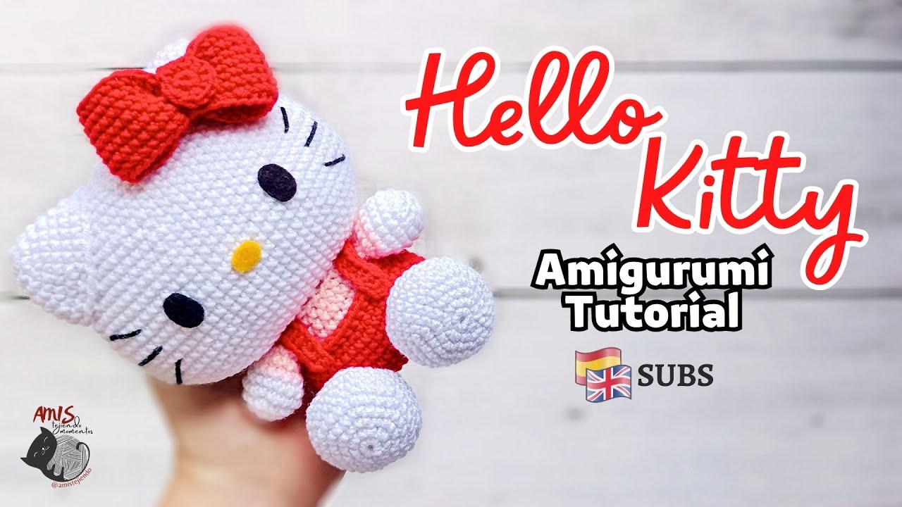 Hello Kitty Amigurumi Tutorial  Amis Tejiendo Momentos ENG/SPA