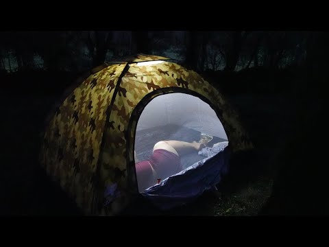 ASMR CAMPING GIRL 4K - Brazilian adventure preparing a delicious snack in the middle of nature