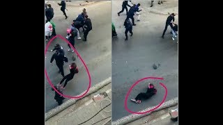 فيديو اعتداء شرطي على فتاة وهران