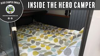 Inside my Hero Camper Ranger - Bed slide, storage and more