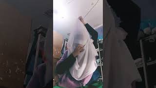 cara membuat cadar dari pasmina