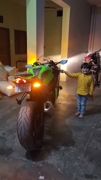 baby boy zx10r sound reaction 😱😱 #moradabad #bikelover #kawasaki #zx10r #superbike