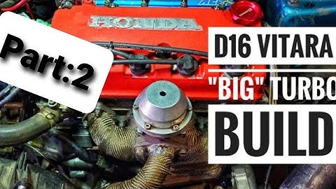 SOHC Turbo Honda Civic part 2 ( Big turbo/wastegate install)
