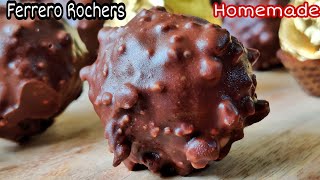 Homemade Ferrero Rocher Chocolate How To Make Ferrero Rochers At Home