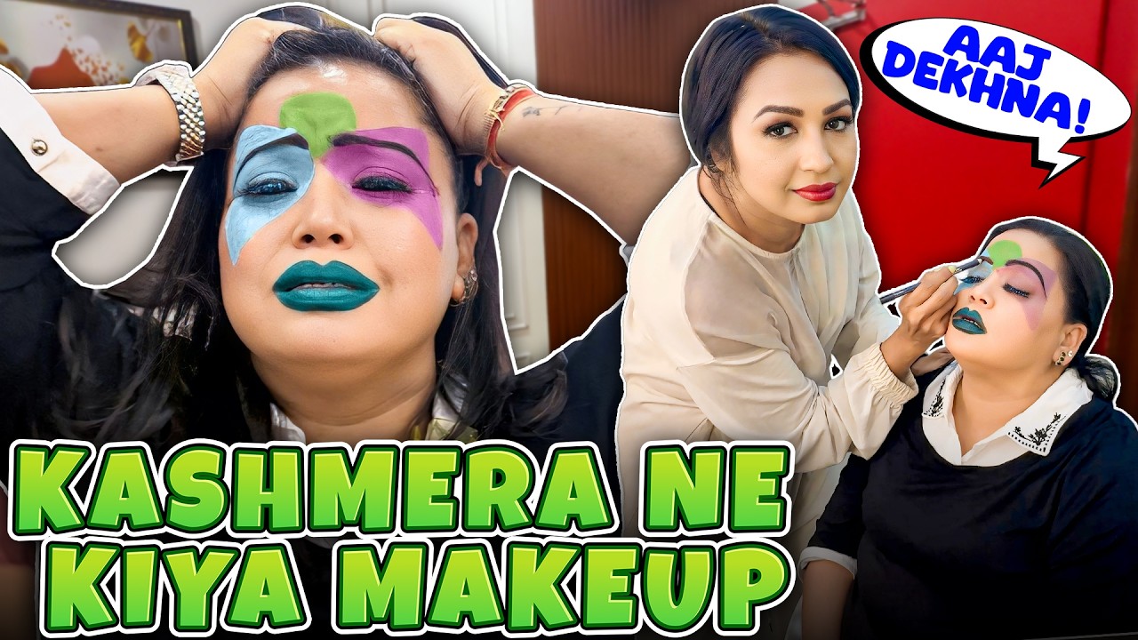 Mera Makeup Karke Kashmera Ne Muh Kharab Kar Diya🙁 @KrushnaKashmera | Bharti Singh | Harssh  | Golla