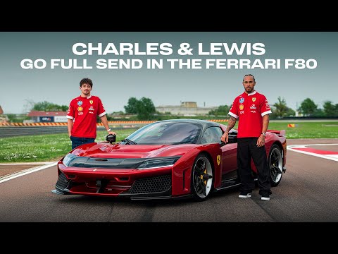 &quot;The fastest road car I’ve ever been in!” | Ferrari F80 track day with Charles and Lewis