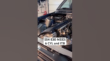 6 Cylinder Thrill with ITB! ✨ Peek inside this BMW E30 S54! #AutoEnthusiast #CarShorts #bavaria