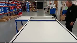 Roof Lantern Blind being tested before Dispatch