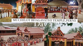 MUCHILOT BHAGAVATHI TEMPLE,PERNE|kaliyaattam|day 2|malayalam vlog|deechu talks