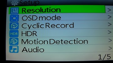 SJCam SJ5000WiFi Menu settings