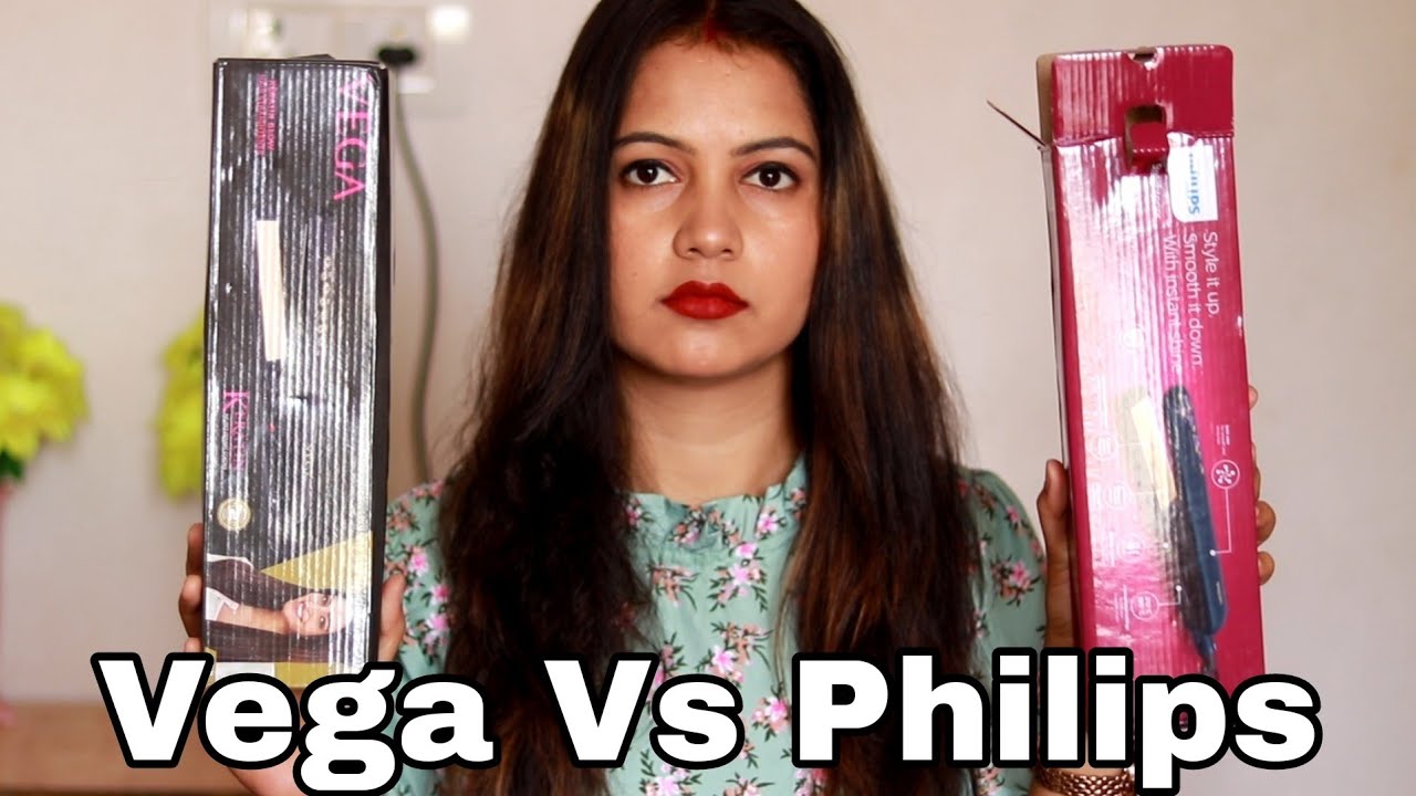 Vega Vs Philips Hair Straightener | Which straightener Is Better.? |  TipsToTop By Shalini - YouTube