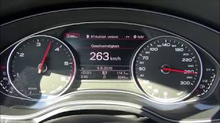 Audi A6 3 0 TDI S line 272 HP acceleration 0 266 km h  2017