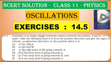 NCERT SOLUTION | CLASS 11 PHYSICS | EXERCISES 14.5  | OSCILLATIONS  IN  TAMIL