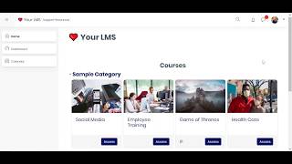 Student View Example - Pluto LMS