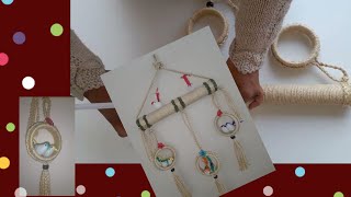 DIY easy jute craft wall hanging for home decoration |jute craft ideas