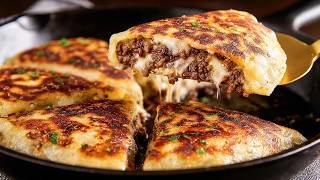 I Could Eat This Every Day! Cheesy Ground Beef Tortilla Pockets