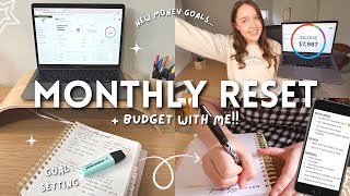 MAY MONTHLY RESET | budget with me, goal setting + our next money goals 💸