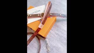 ルイヴィトン 犬 首輪 リード セット レザー 蝶結び付き 高品質 ルイビトン 犬用首輪