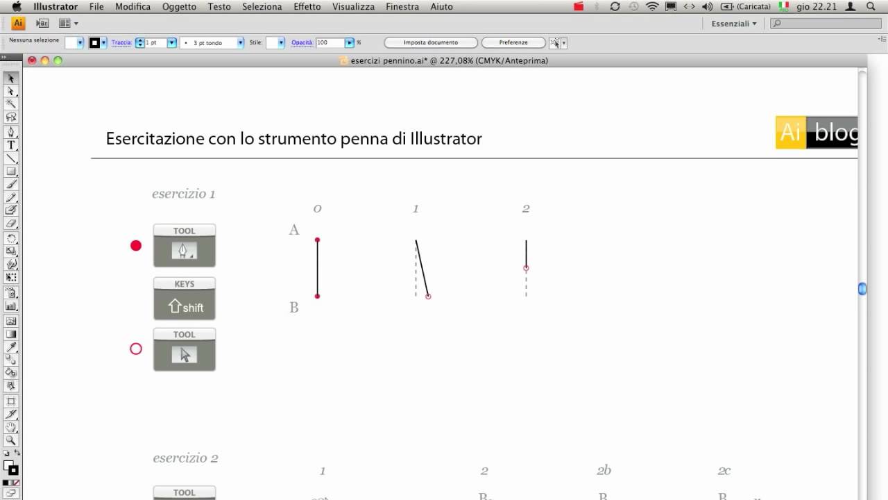 Esercizi Con Il Pennino E Le Curve Di Bezier Parte1 Youtube