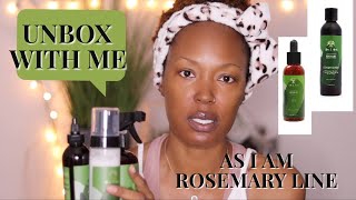 AS I AM Natural Haircare NEW LINE! The Rosemary Collection UNBOXING