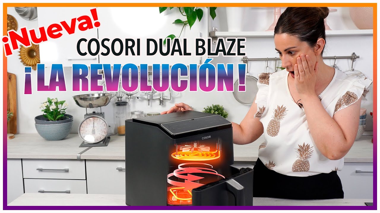 FREIDORA COSORI SIN aceite 64L Dual Blaze Chef Edition Gris