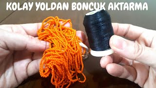 Kum Boncuk Aktarma İpe Boncuk Geçirme Yöntemi Kendin Yap Diy