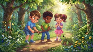Details 🐢 Helping a Slow Turtle | Kids Learning Story | Kindness & Teamwork. Update