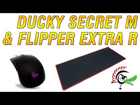 DUCKY SECRET M Optical Mouse! + FLIPPER EXTRA R Mousepad!