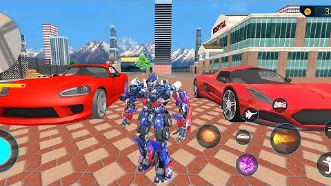 Optimus Prime Multiple Transformation Jet Robot Car Game 2020 - Android Gameplay