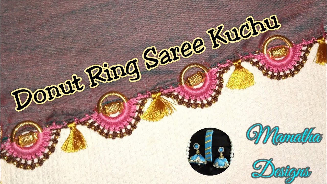 Saree Tassels Making with Double Beads | Silk Thread Jewelry