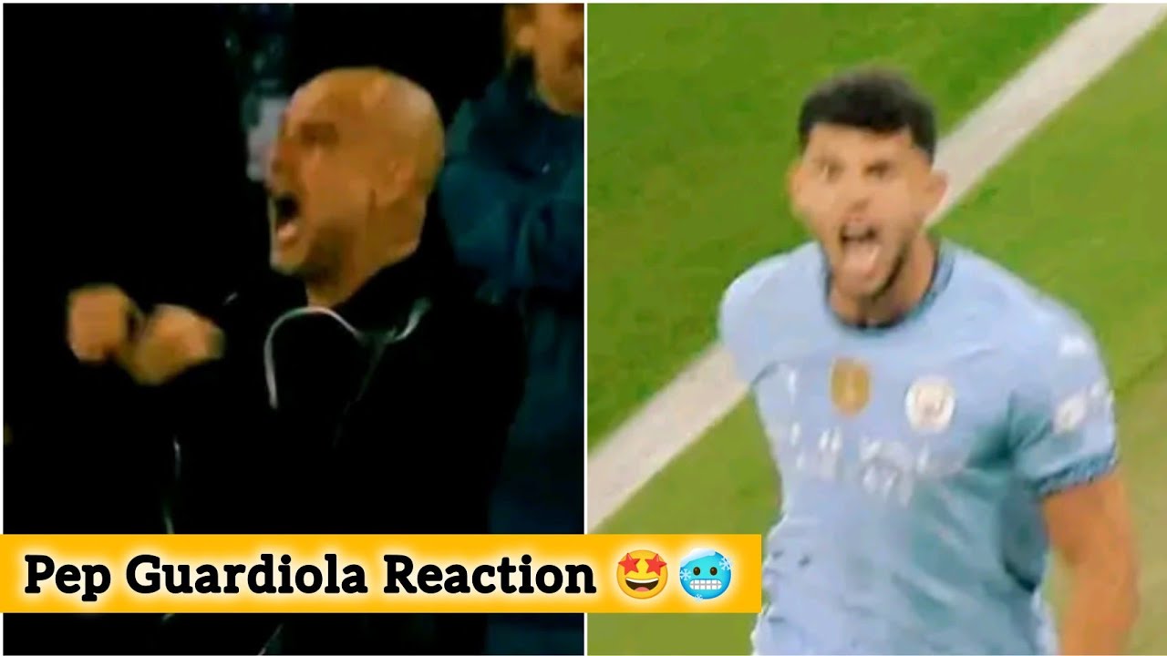 Pep Guardiola Crazy Reaction To Matheus Nunes Winning Goal Vs Aston Villa 🤩🔥