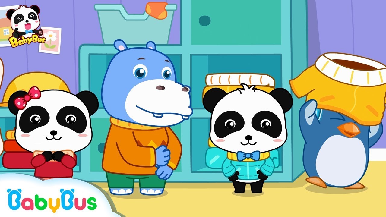 Baby Panda Wears Clothes on His Own | Nursery Rhymes | Kids Songs | Children Learning | BabyBus
