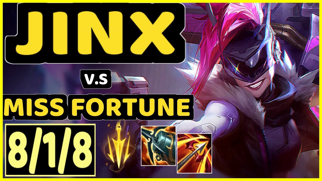 JINX vs MISS FORTUNE - 8/1/8 KDA BOTTOM ADC GAMEPLAY - EUW Ranked MASTER