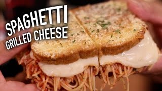 We made a pizza grilled cheese because that just makes sense. now
spaghetti cheese... also sense, along with about 151 other ways to
gri...