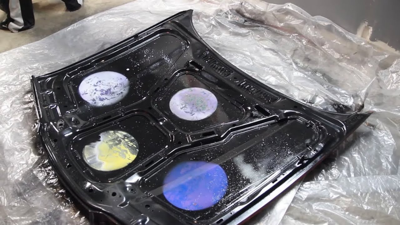 Galaxy Painting A Car Hood! YouTube