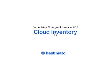 Cloud Inventory by Hashmato | Force Price Change of Items in POS
