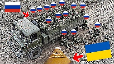 Ukrainian Azov FPV Caught a Truck Full of Russian Soldiers Near Pokrovsk!