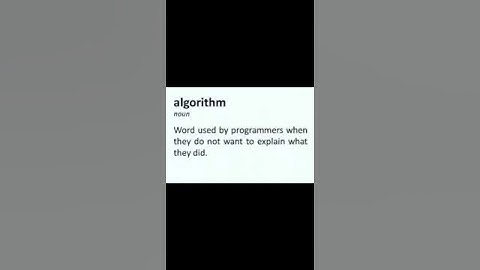 Algorithm in programming 🤣 #algorithm #viral #trending #coding #coder #programmer
