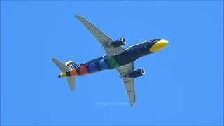 Airplanes over Long Island: '20sec' Aircraft Close up on Long Island NY by Nikon Coolpix P1000.