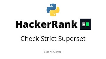 Check Strict Superset  || HackerRank Solution