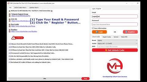 GUIDE : How To Register On MH Unlocker Pro Tool