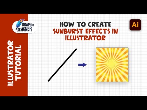 How to Create Sunburst Effects in Illustrator | Adobe Illustrator | Tutorial