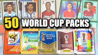 OPENING FIFA WORLD CUP STICKER PACKS FROM THE PAST 20 YEARS | Can We Find Messi or Ronaldo 2010-2026