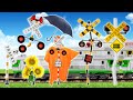 【線路アニメ】嵐の日に仕事に行く🎈🎈🎈Expanding railroad crossing