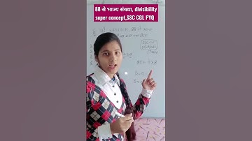 How to solve divisibility by 88| SSC CGL latest PYQ #ssc #ssc_cgl #sscchsl #mathstricks