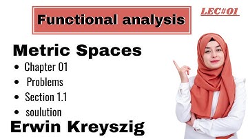 Functional analysis| metric spaces | Chapter 1 section 1.1 | problems | Solution | Erwin Kreyszig