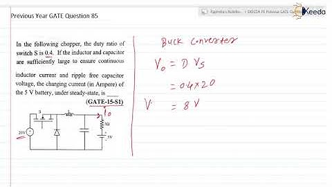 Mastering Power Electronics : GATE Previous Year Problems Solving | Question 85