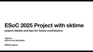ESoC - Lightning Talk - Jigyasu